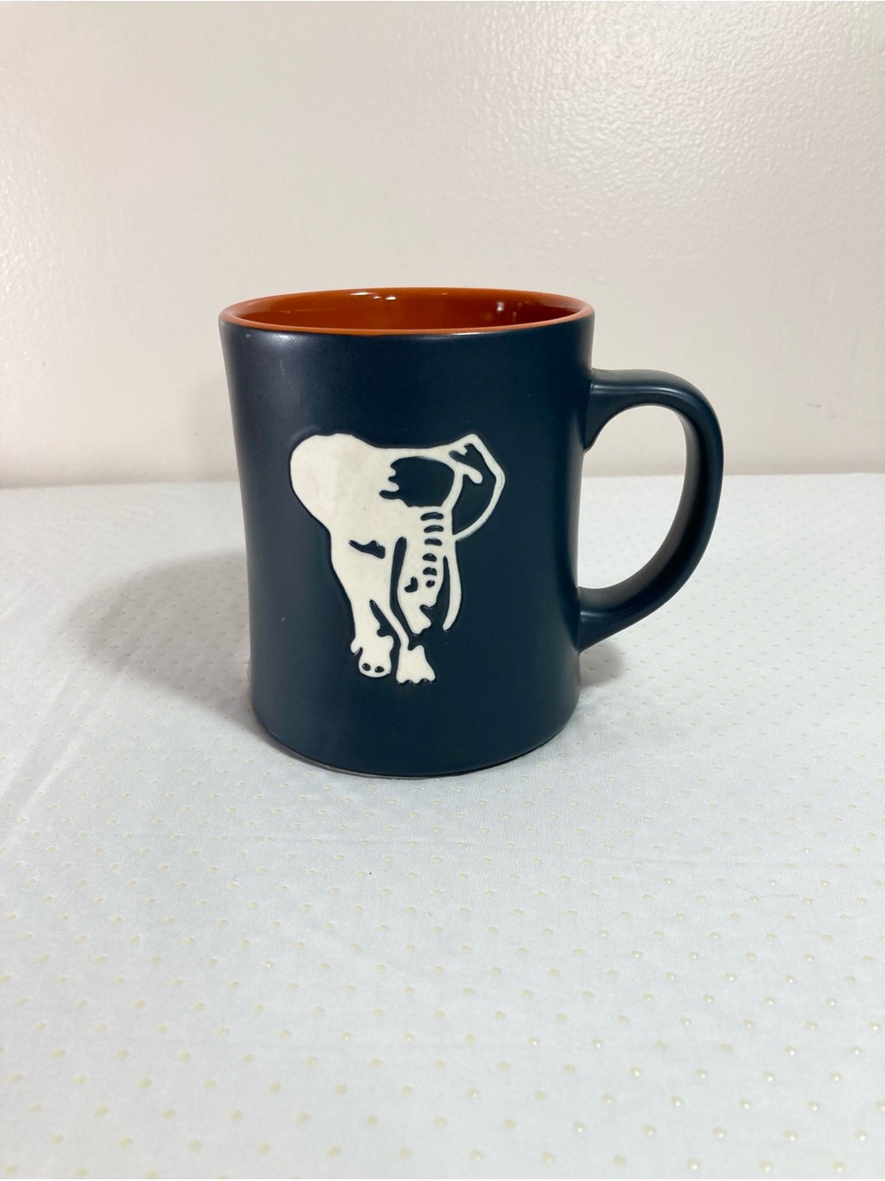 Starbucks 2011 Kenya Blend Roast Series 16 oz Mug Matte Black/Orange